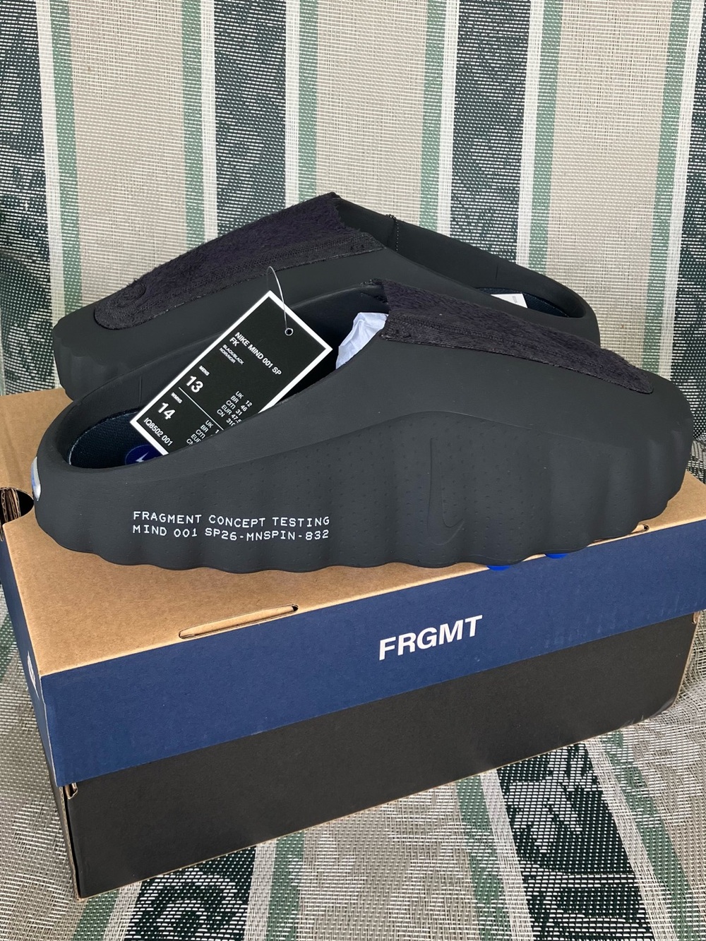 Nike Mind 001 Slide Black Fragment - Size 13